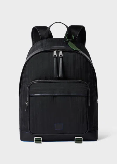 Paul Smith X Mini - Black Shadow Stripe Backpack
