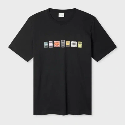 Paul Smith X Oasis - Black Guitar Pedals Print T-shirt