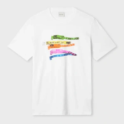 Paul Smith X Oasis - White Wristbands Print T-shirt In Multi