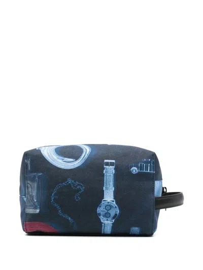 Paul Smith X-ray Print Wash Bag In Black