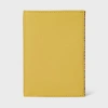 Paul Smith Yellow Leather 'signature Stripe' Trim Passport Holder In Yellow
