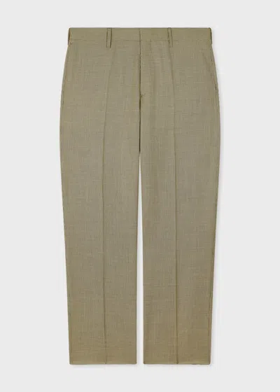 Paul Smith Yellow Overdyed Micro Houndstooth Wool Trousers