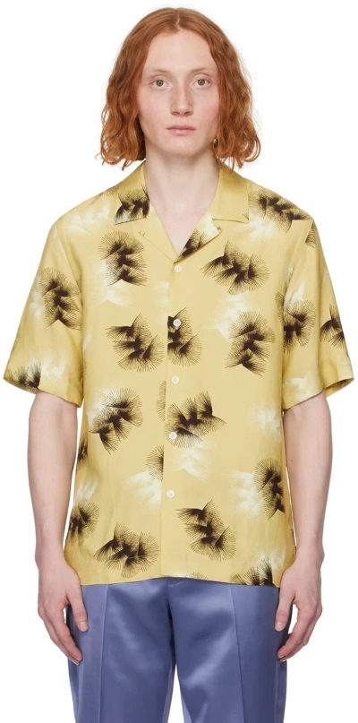 Paul Smith Yellow Printed Shirt In 10 Yellows