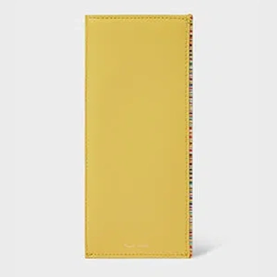 Paul Smith Yellow 'signature Stripe' Trim Glasses Case