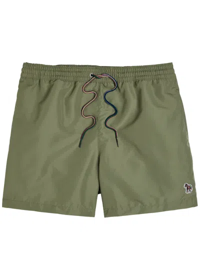 PAUL SMITH PAUL SMITH ZEBRA-APPLIQUÉD SHELL SWIM SHORTS