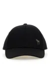 Paul Smith Men's Zebra Baseball Hat In Black