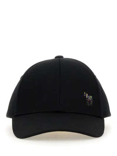 Paul Smith Zebra Baseball Hat In Black