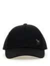 Paul Smith Men's Zebra Baseball Hat In Black