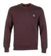 Paul Smith Zebra Crew Sweatshirt 29a Dark Red In Purple