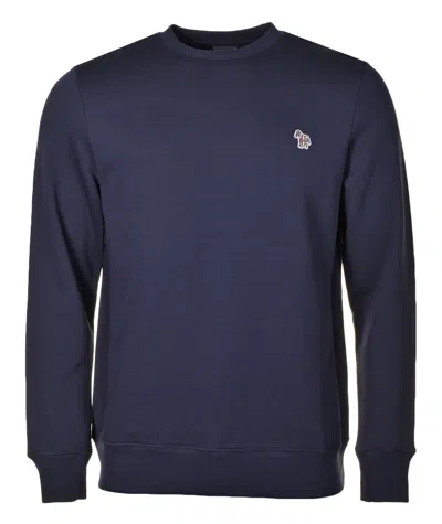 Paul Smith Zebra Crew Sweatshirt Dark Navy