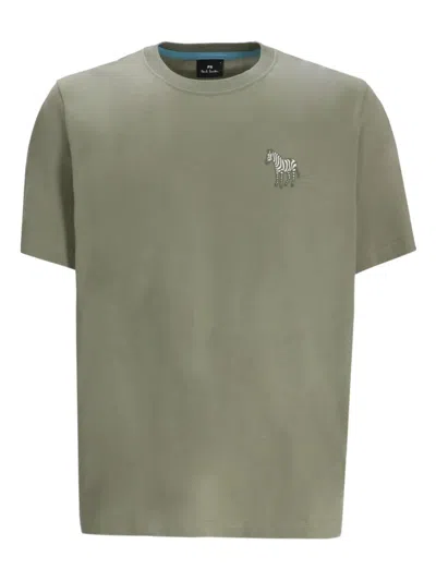 Paul Smith T-shirt Mit Zebradetail In Green