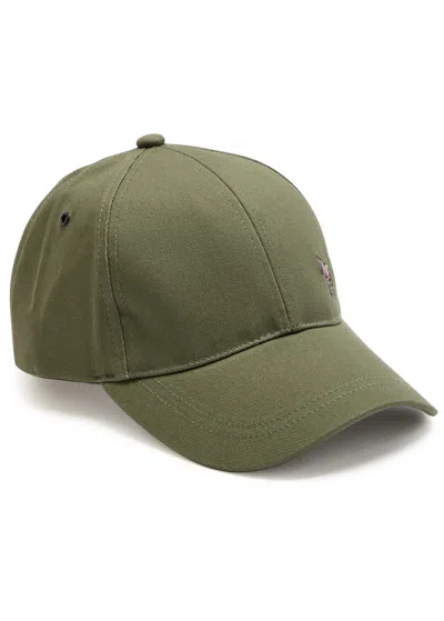 Paul Smith Zebra-embroidered Cotton Cap