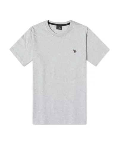 Paul Smith Zebra Embroidered-logo T-shirt In White