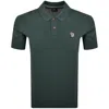 Paul Smith Zebra Logo Badge Polo T Shirt Green In Green