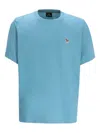 Paul Smith Zebra-logo Cotton T-shirt In Blue