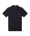 Paul Smith Zebra-patch Polo Shirt In Black