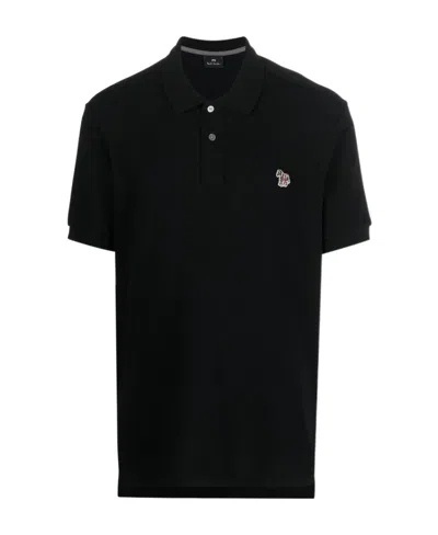 PAUL SMITH PS PAUL SMITH ZEBRA PATCH SHORT-SLEEVED POLO SHIRT