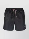 Paul Smith Zebra Motif Swim Shorts With Drawstring Waistband