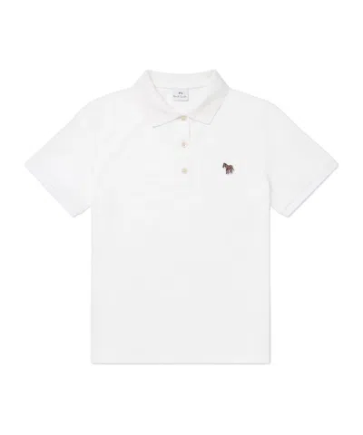 PAUL SMITH PS PAUL SMITH ZEBRA PATCH SHORT-SLEEVED POLO SHIRT