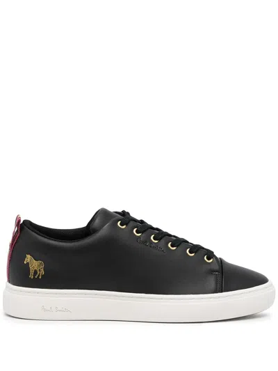 PAUL SMITH ZEBRA-PATCH LACE-UP SNEAKERS