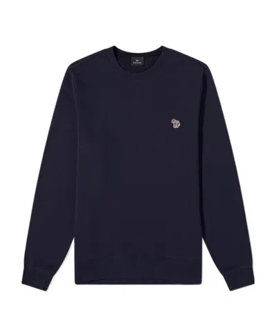 Paul Smith Zebra Patch Sweater In Blue