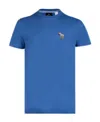 Paul Smith Zebra Pattern Short-sleeved T-shirt In Blue