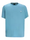 Paul Smith Zebra-print Cotton T-shirt In Blue