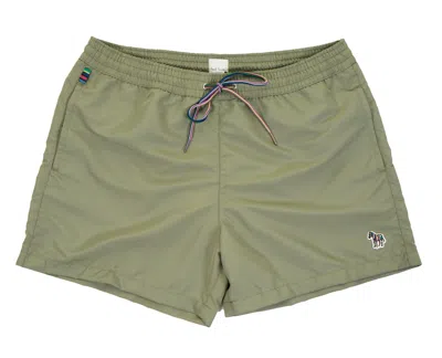 PAUL SMITH ZEBRA SWIM SHORTS GREYISH GREEN