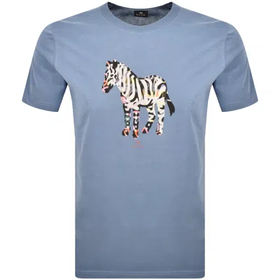 Paul Smith Zebra T Shirt Blue
