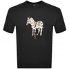 Paul Smith Zebra T Shirt Navy Blue In Blue