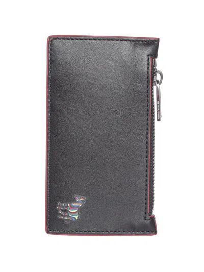 Paul Smith Zebra-motif Card Holder In Purple