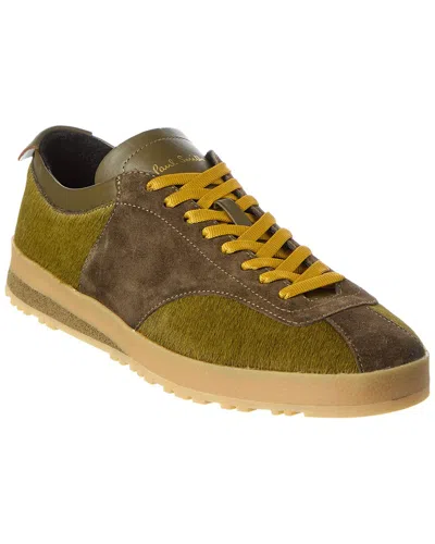 Paul Smith Zephyr Suede & Haircalf Sneaker In Green