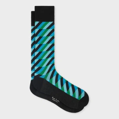 Paul Smith Zig Zag Cotton-blend Socks Black