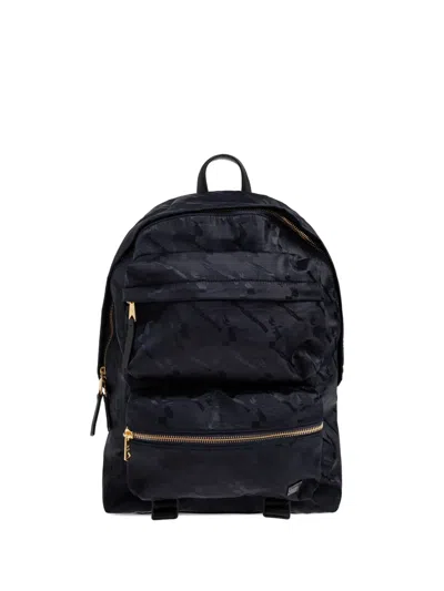Paul Smith Zip Camouflage Backpack In Black