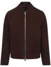 Paul Smith Zip-up Leather Jacket In Red