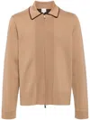 Paul Smith Zip Fastening Cardigan In Brown