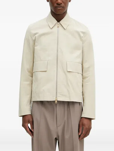 Paul Smith Zip-front Pocket Jacket In White