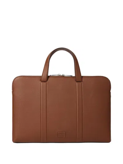 Paul Smith Zip Handles Laptop Bag In White