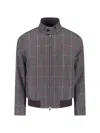 Paul Smith Classic Brown Jacket With Structured Silhouette In Gray