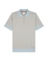 Paul Smith Zip Polo Shirt In Gray