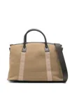 Paul Smith Zip-top Handle Tote Bag In Brown