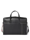 Paul Smith Zip-top Multi-stripe Laptop Bag In Black