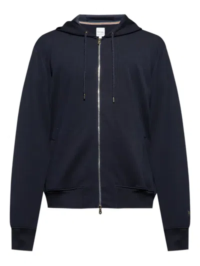 Paul Smith Zip-up Hoodie In Blue