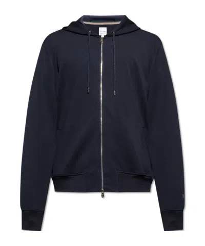 Paul Smith Zip-up Hoodie In Black