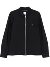 Paul Smith Dark Navy Bi-stretch Wool Zip Jacket Blue In Blue