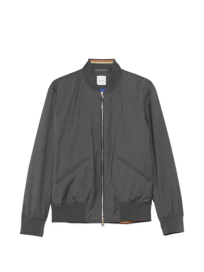Paul Smith Zip-fastening Bomber Jacket In Gray