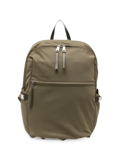 Paul Smith Zip-fastening Buckle-detail Backpack In Green