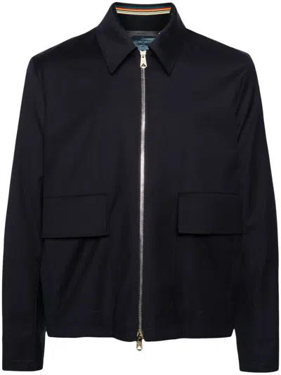 PAUL SMITH ZIPPED WOOL SHIRT JACKET