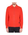 Paul Smith High Collar Zippered Cardigan In Red
