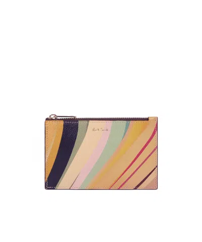 Paul Smith Zipper Wallet In Nude